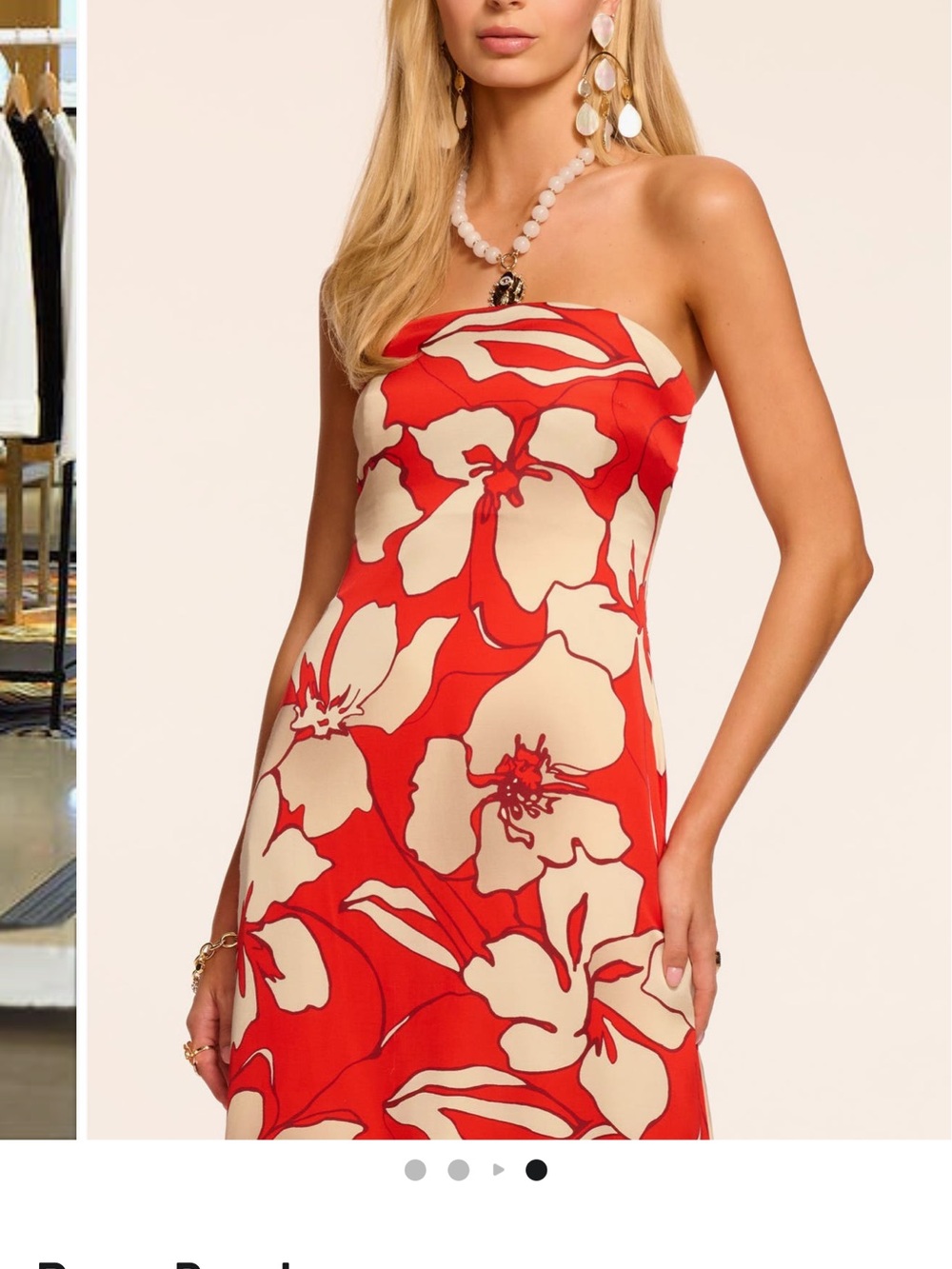 Ramy Brook Kamilla Floral
Strapless Midi Dress